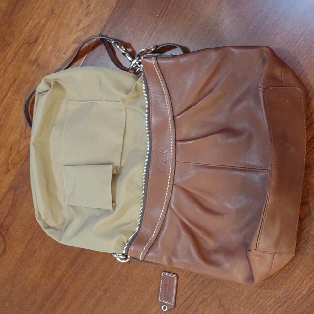 Coach #F13764 Shoulder Bag Leather - Picture 5 of 16